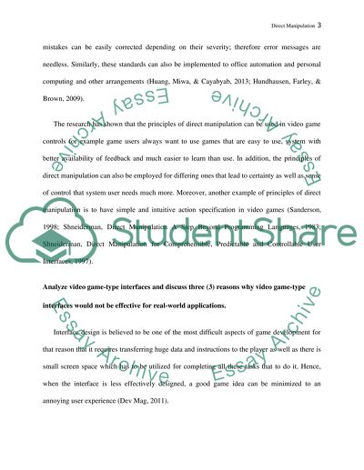 Principles of Direct Manipulation