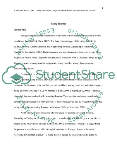 Common Types of Eating Disorder