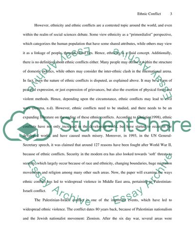 Sociology - Ethnic Conflict