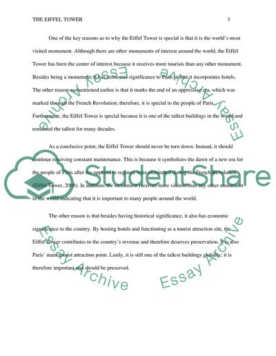 Why the Eiffel Tower Should Not Be Torn Down