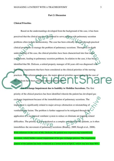 Managing a Patient with a Tracheostomy
