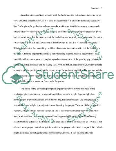 NOVAS video Killer Landslide