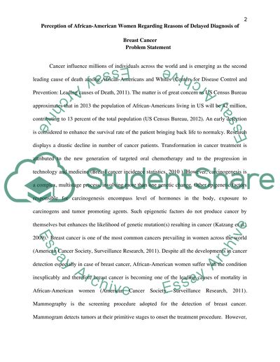 Reasons for Delayed Diagnosis of Breast Cancer