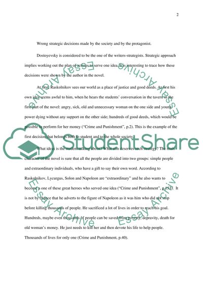 Dostoevskys Crime and Punishment