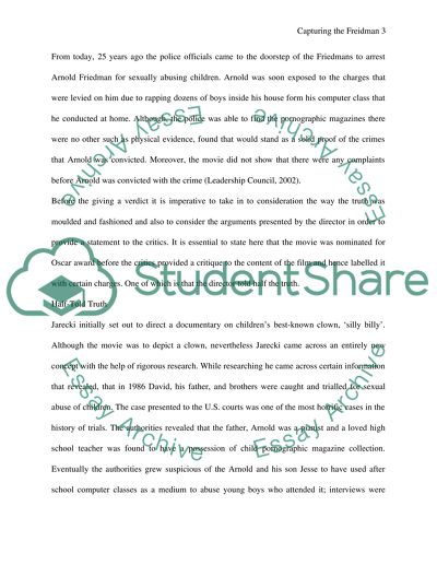 Capturing the Friedmans