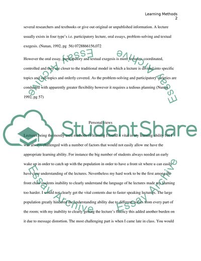 The Concept of Learning