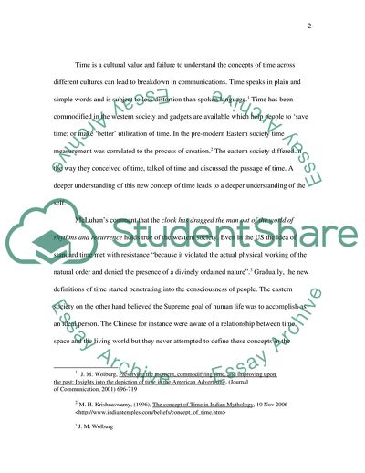 Perception and Concept of Time