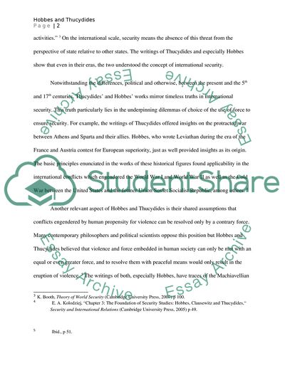 Do Hobbes and Thucydides Provide Timeless Truths