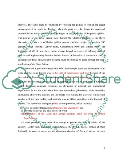 British Political Parties and Appeasement