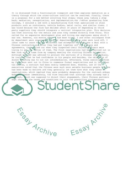 Business Conflict: Chinese vs. USA