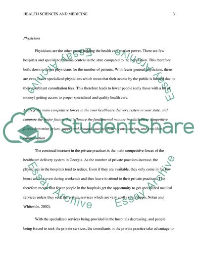 Health Care Delivery Structure in Georgia