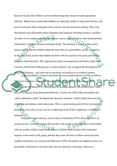 Character and Citizenship Education: What More Can We Do