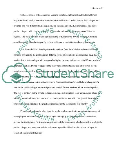 What does the Government, Local Community and Employers Want from Colleges