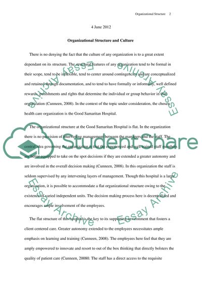 The Culture of Any Organization