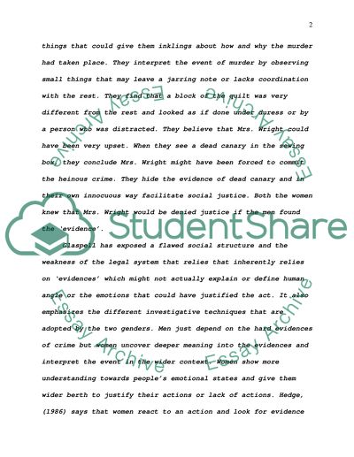 A Jury of Her Peers by Susan Glaspell