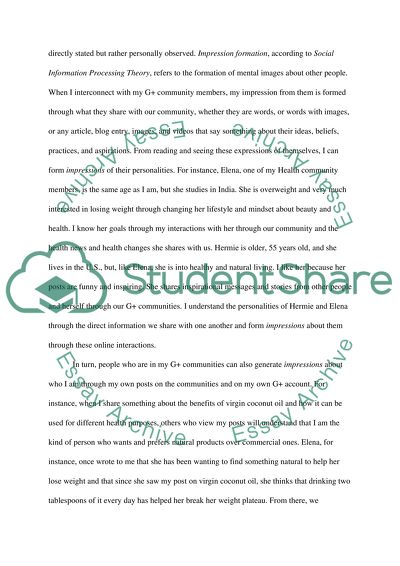 Social Information Processing Theory