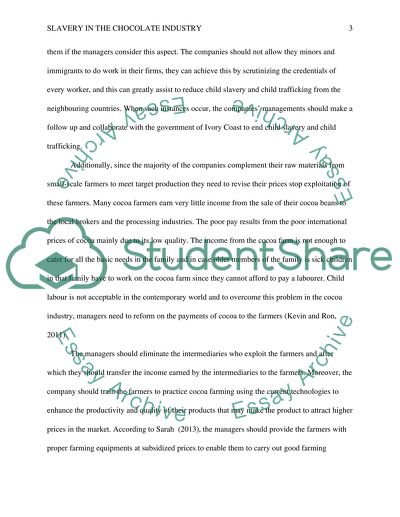 Slavery in the Chocolate Factories