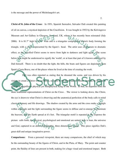 Roman Pieta, Marble Sculpture and Christ of St. John of the Cross