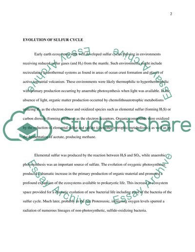 Importance of the sulfur cycle image