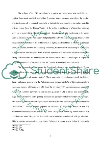 The European Union Political Institutions