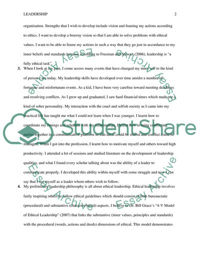 Leadership Reflection