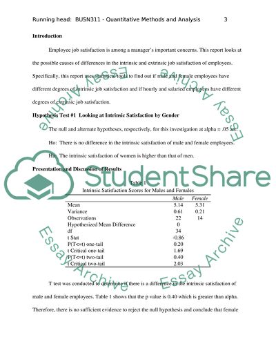 Hypothesis Testing & Variance