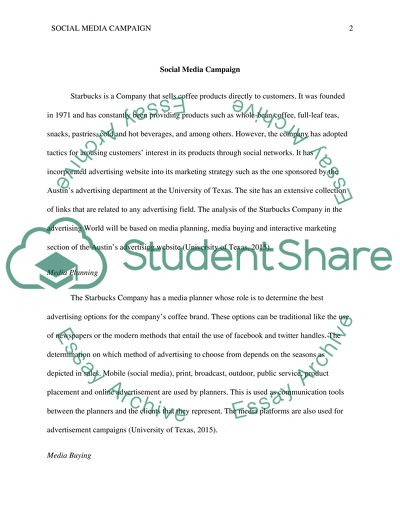 Social Media Campaign - Starbucks