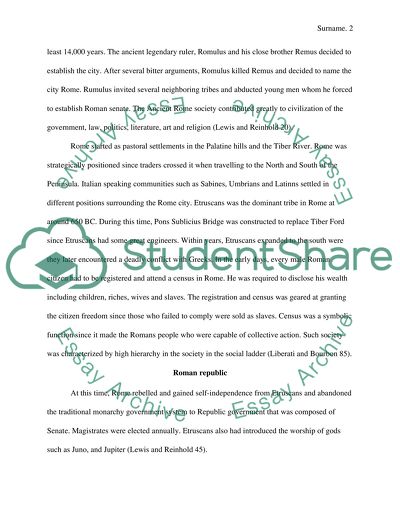 Rome Empire, Civilization and Republic