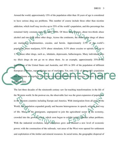 Nature of Post-War Drug Use