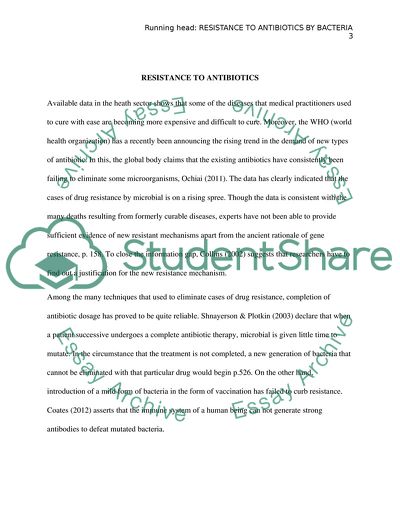 Antibiotic Resistant Bactria