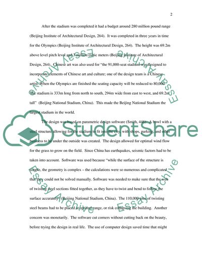 Physical Considerations of the Beijing National Stadium