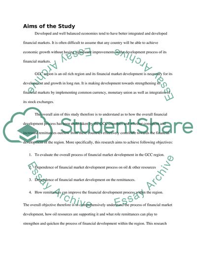 Role of Remittances in Financial Market Development in The Countries of The Gulf Cooperation Council