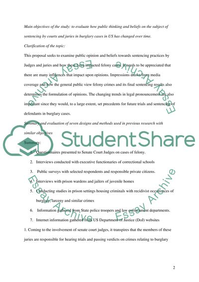 Dealing with Burglary Offences