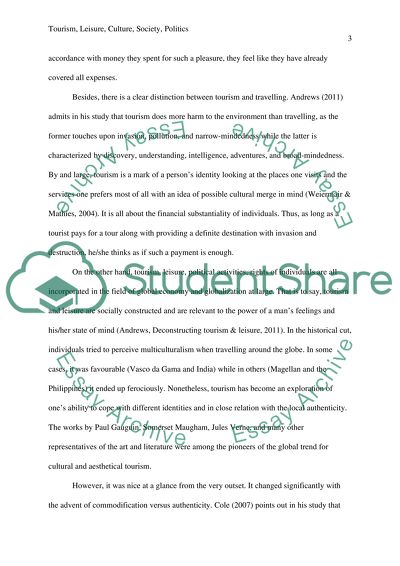 Distinction between Tourism and Travelling