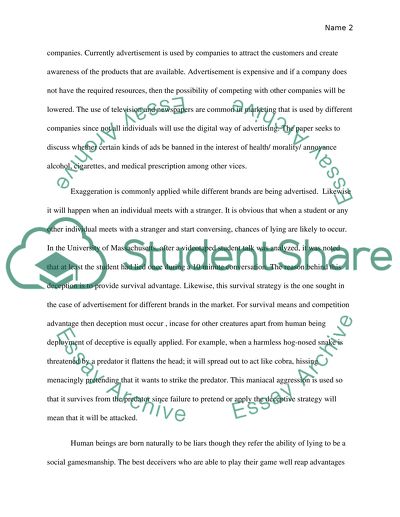 Lies and Exaggerations in Advertising