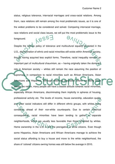 Multiculture, compare and contrast social issues