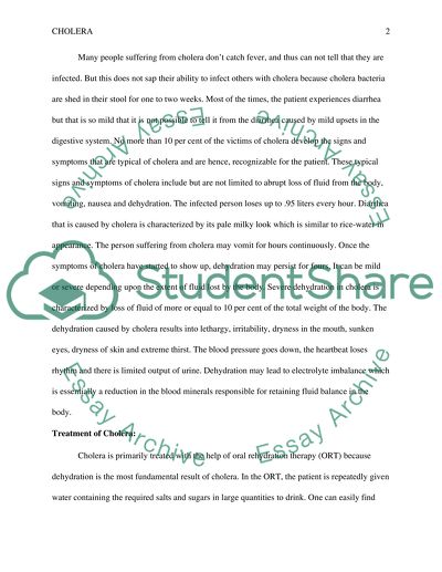 Cholera: Symptoms, Treatment, and Prevention