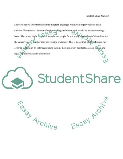 California Voter Online Registration