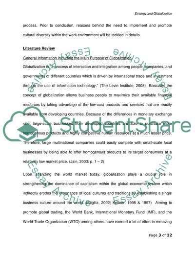 Globalization Issues in Business and Academic World Today