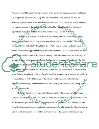 Lakota Woman Is About Mary Crow Dog Coming Into a Sense of Identity as a Lakota Woman