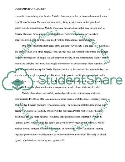 Contemporary Society