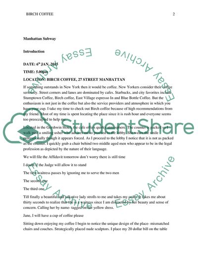 Thirteen Ways Poetry Assignment