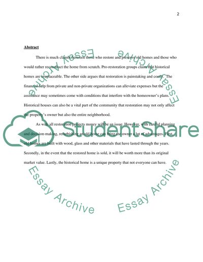 Restoring and Preserving Old Homes