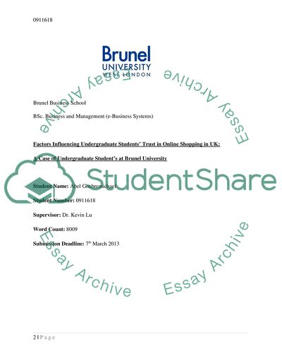 Factors Influencing Online Shopping Behavior