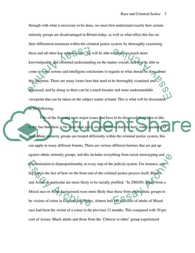 The Effect of the Differential Treatment of Races Within the Criminal Justice System