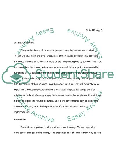 Ethical Energy