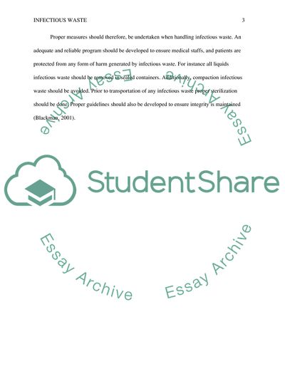 Infectious or Biomedical Waste