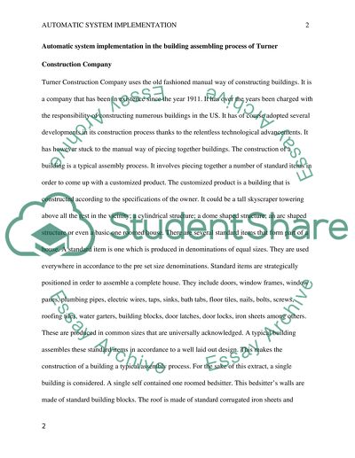 Automation System Implementation in manual process of a company