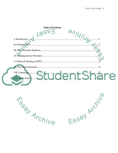 Future of Games in IPTV
