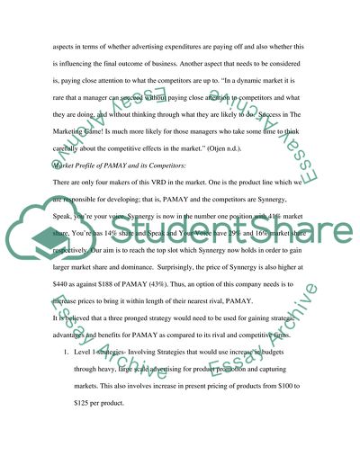 Market Profile of PAMAY and Its Competitors